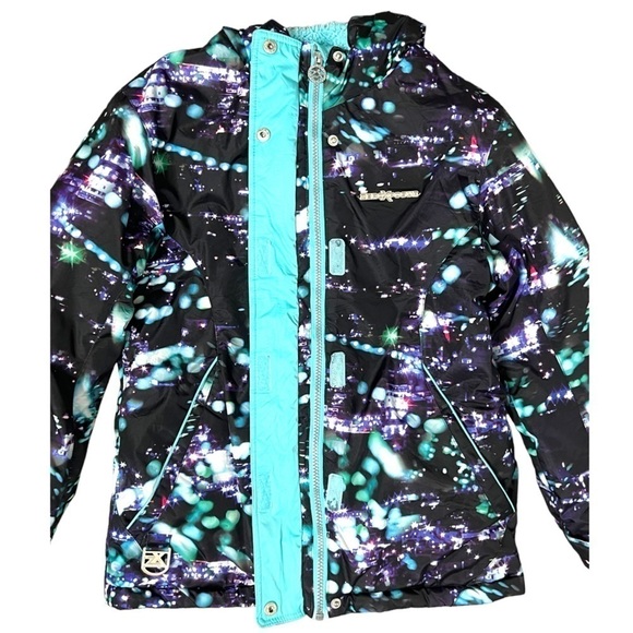 ZeroXposur Girls Black Puffer Hooded Jacket - Size Large (10/12) - Picture 4 of 14